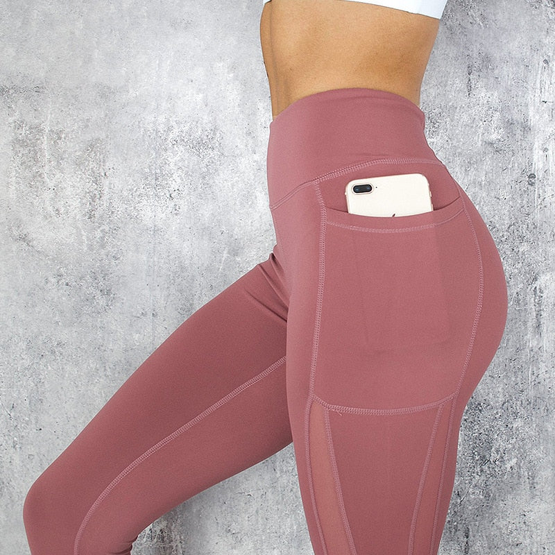 Leggings donna Fitness nuovo con tasca laterale